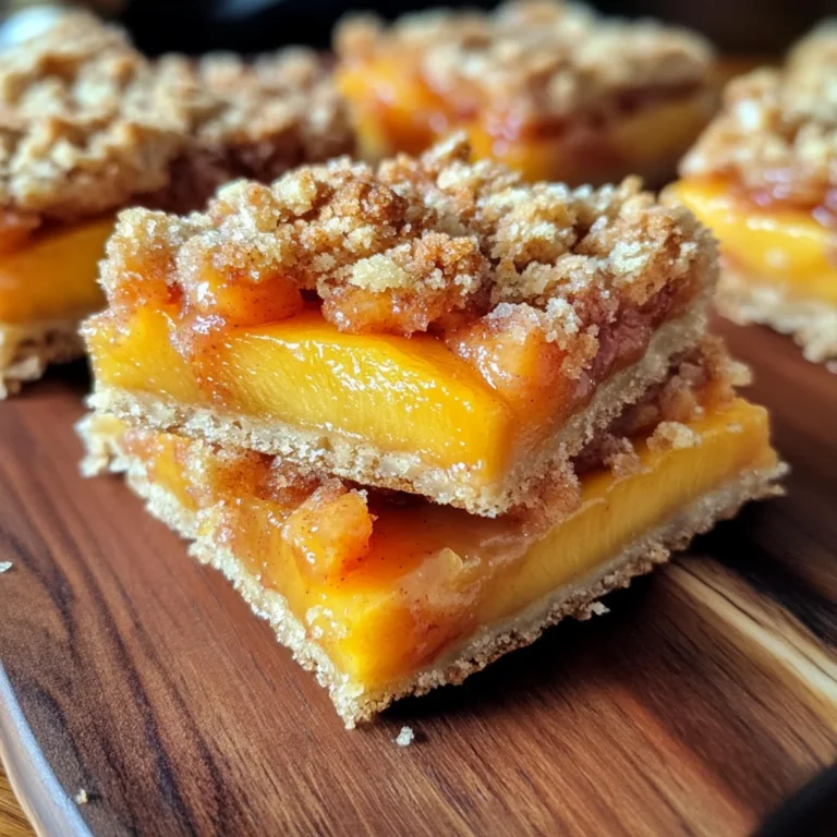 Heavenly Summer Peach Bars: A Sweet Slice of Sunshine