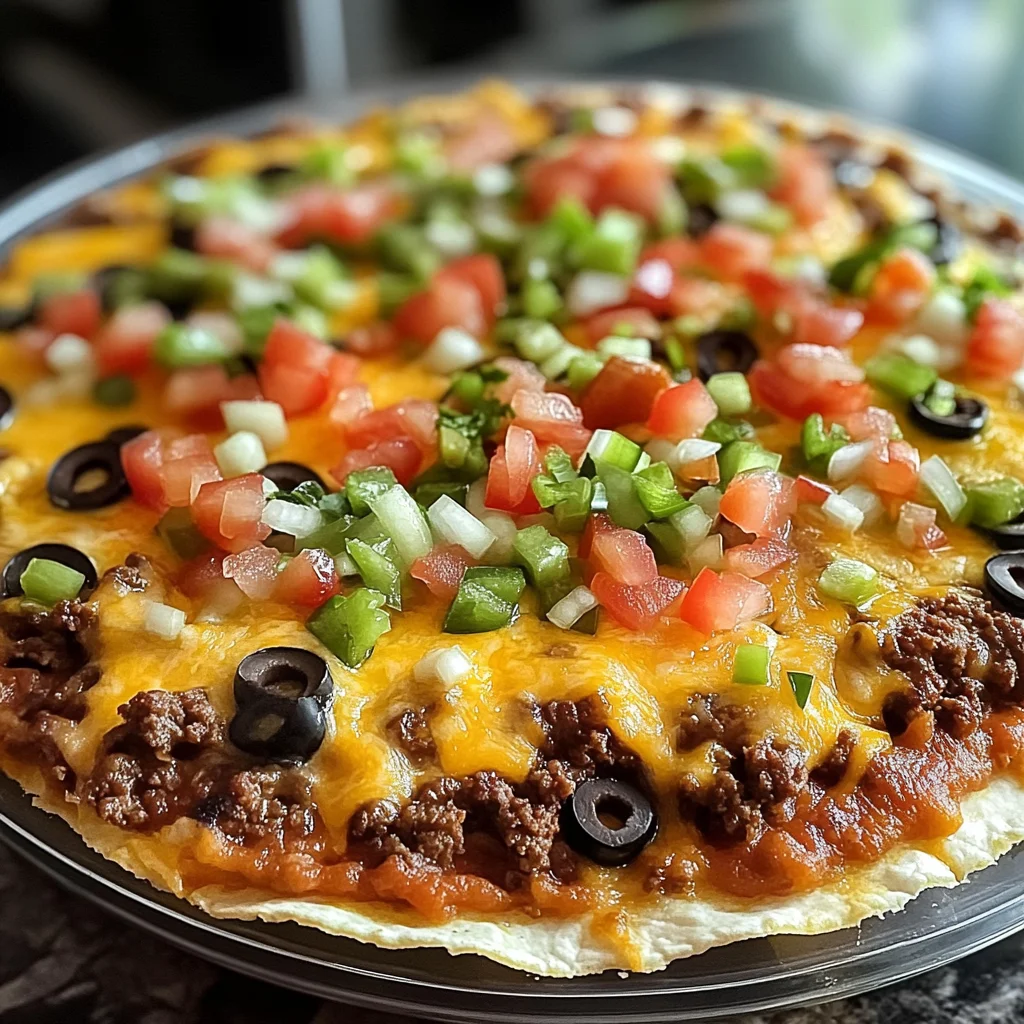 Homemade Mexican Pizza