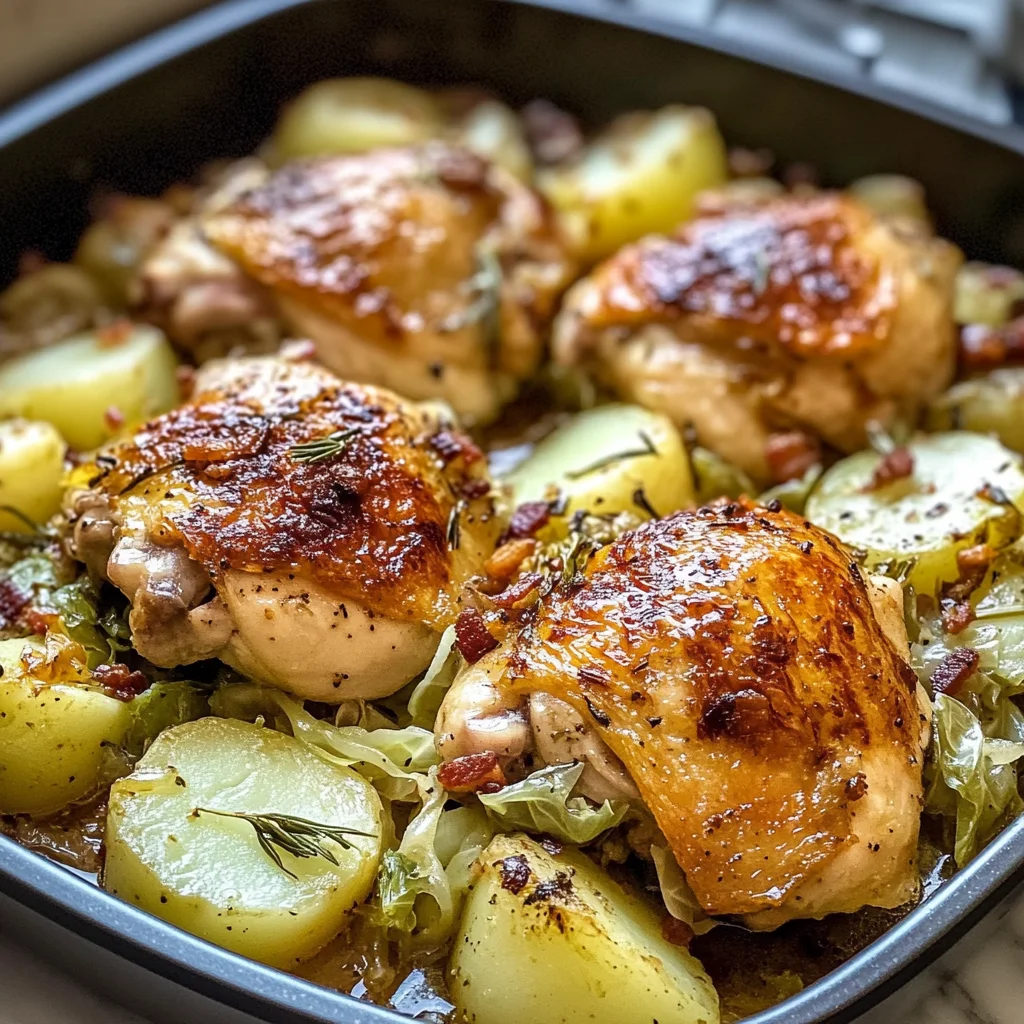 Irish Chicken with Cabbage and Potatoes