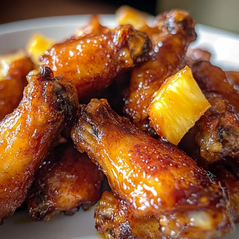 Irresistible Brown Sugar Pineapple Wings Chicken in 40 Minutes