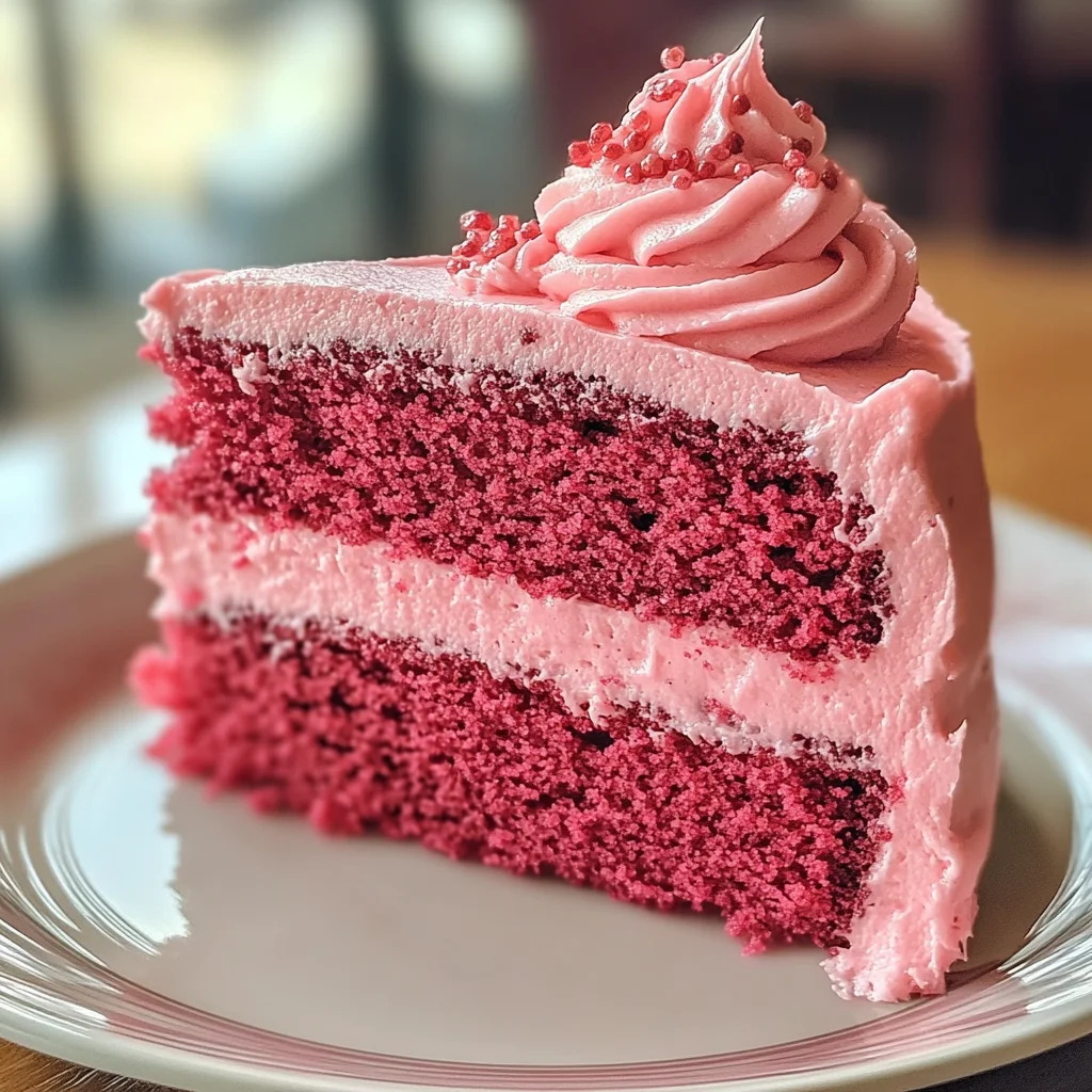 Mother's Day Pink Velvet Cake