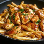 One-Pan Tangy Honey BBQ Chicken Penne