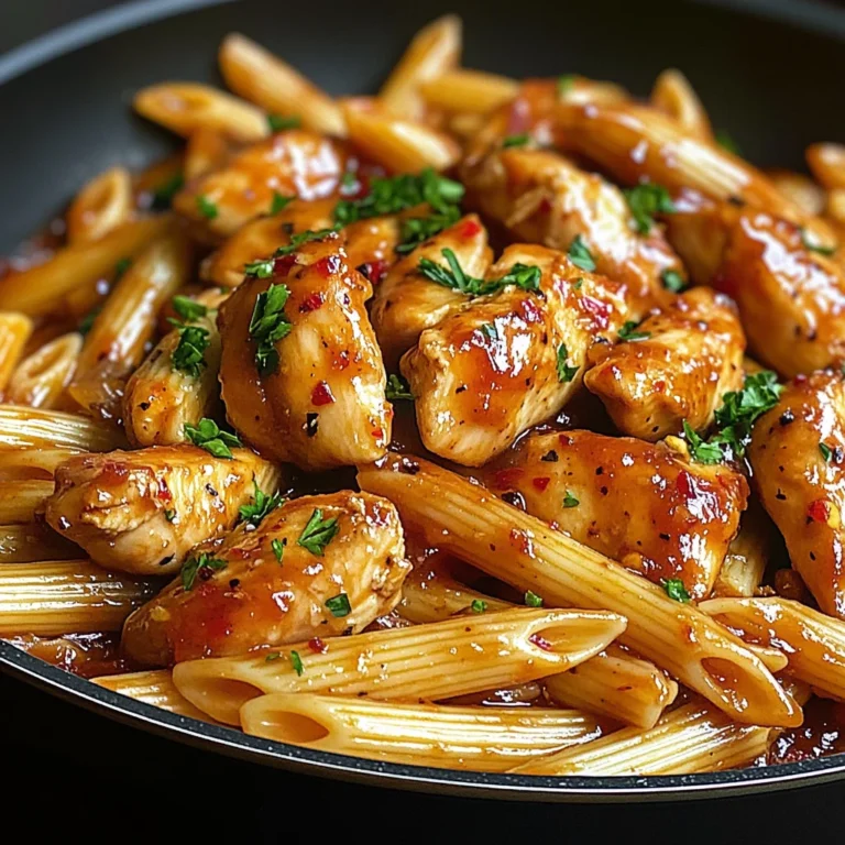 One-Pan Tangy Honey BBQ Chicken Penne