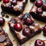 Roasted Chocolate Cherry Brownies