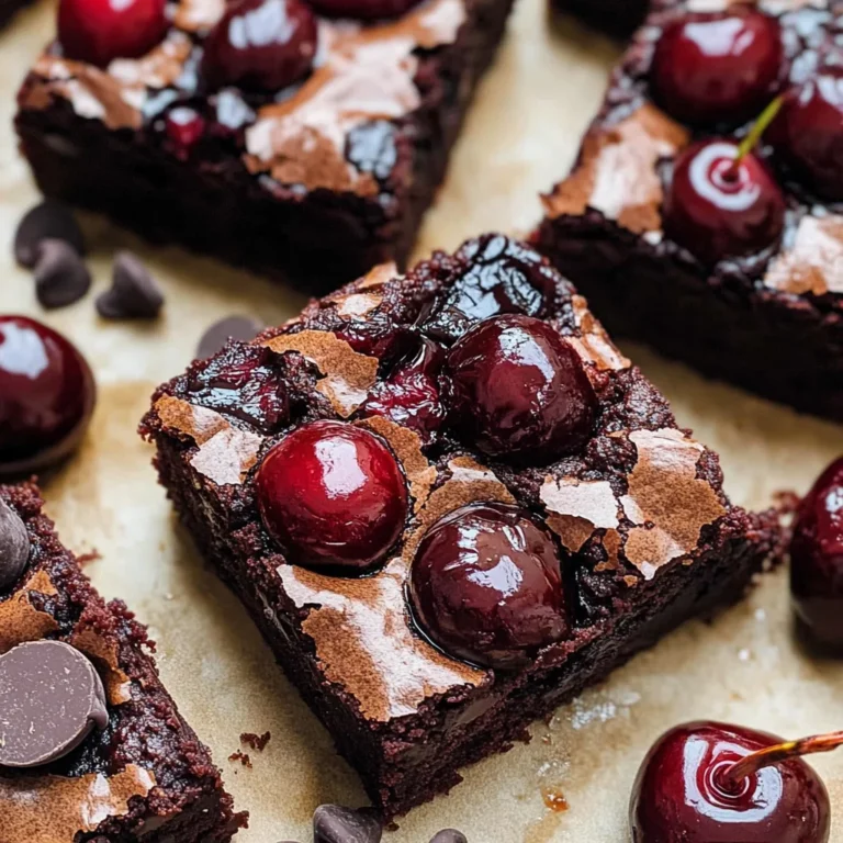 Roasted Chocolate Cherry Brownies