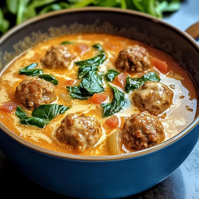 Savor the Comfort: Creamy Italian Meatball Soup to Warm Your Soul