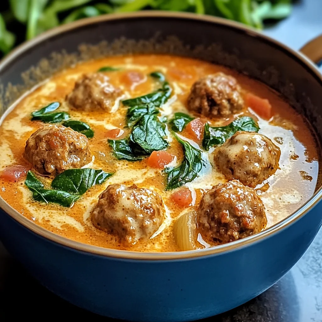 Savor the Comfort: Creamy Italian Meatball Soup to Warm Your Soul