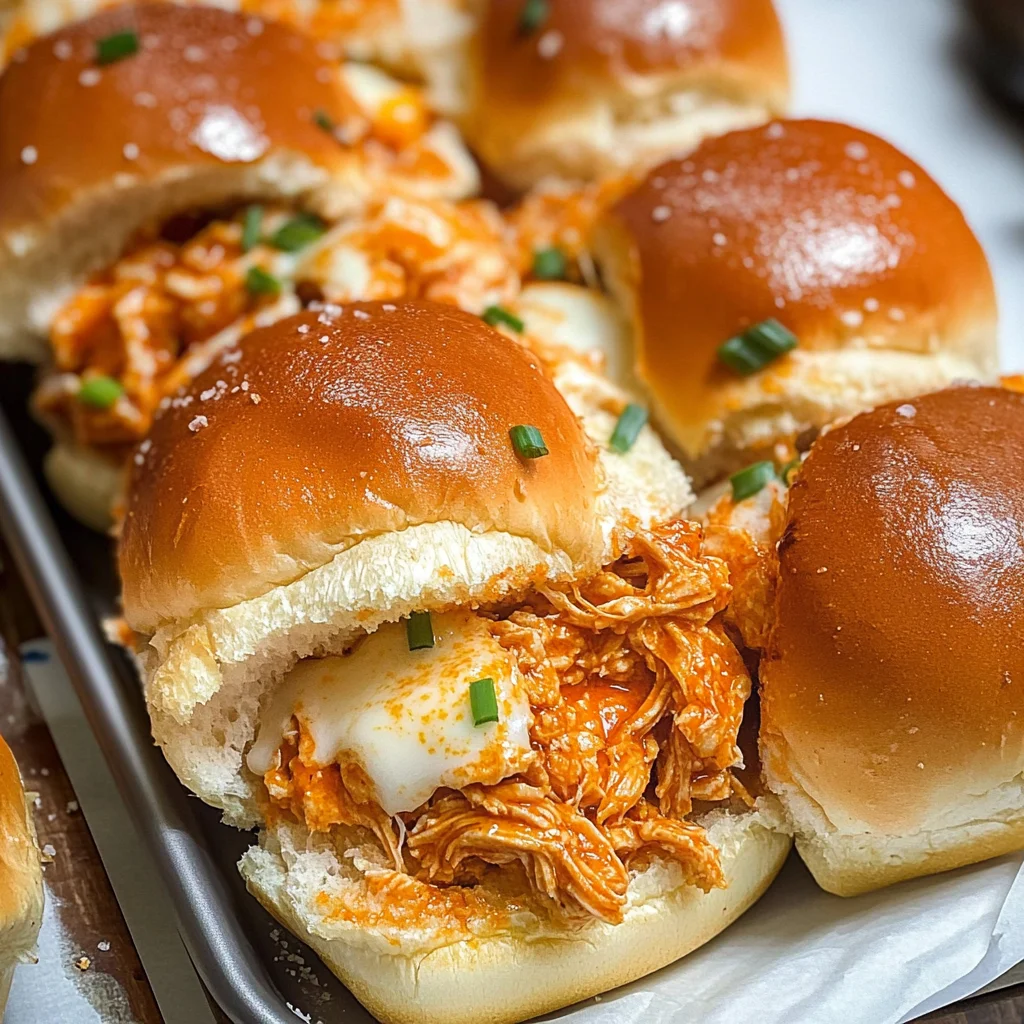 Spicy Buffalo Chicken Sliders