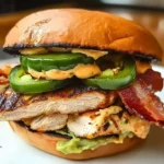 Spicy Grilled Chicken Avocado Sandwich