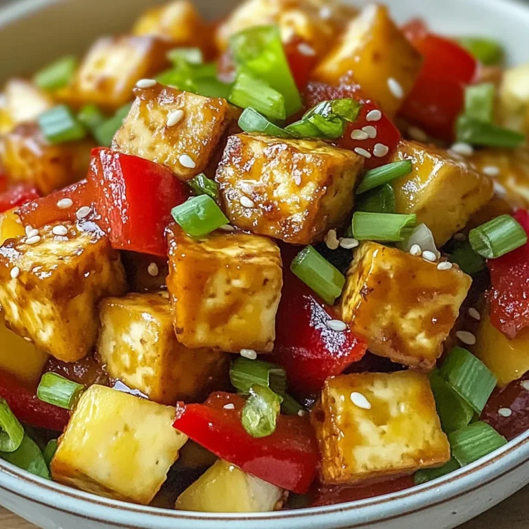Vegan Pineapple Tofu