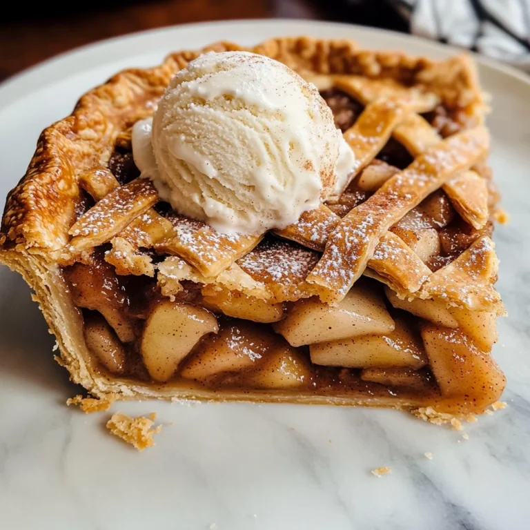 Apple Pie à la Mode (Apple Pie with Ice Cream Recipe)
