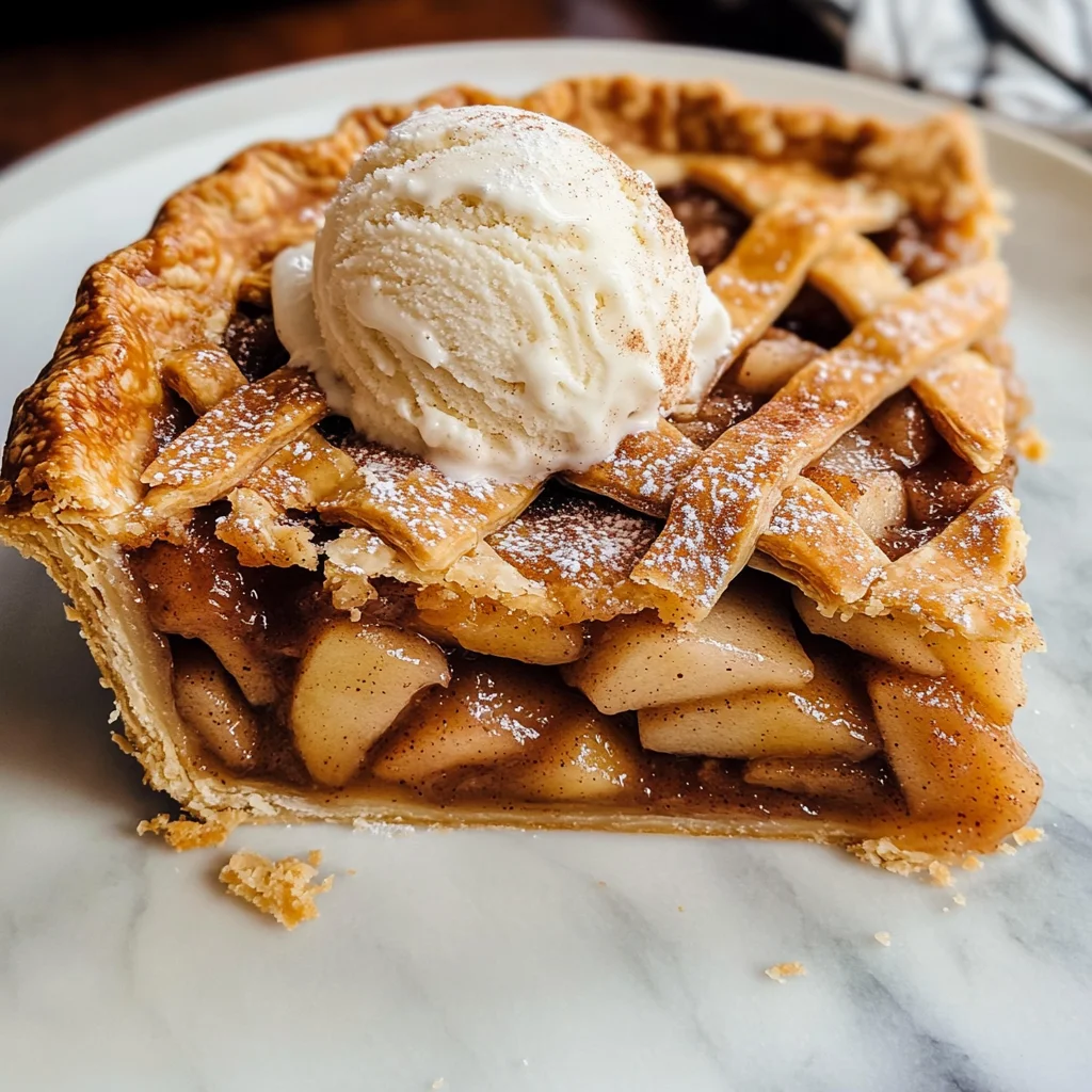 Apple Pie à la Mode (Apple Pie with Ice Cream Recipe)