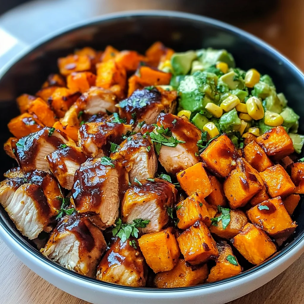 BBQ Chicken Sweet Potato Bowl