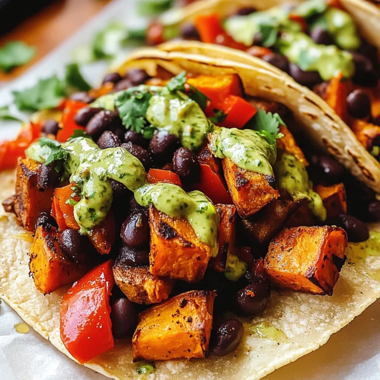 Black Bean Sweet Potato Tacos Recipe