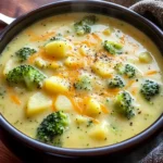 Cheddar Broccoli Potato Soup