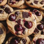 Cherry Chocolate Chip Cookies with Mocha Chips