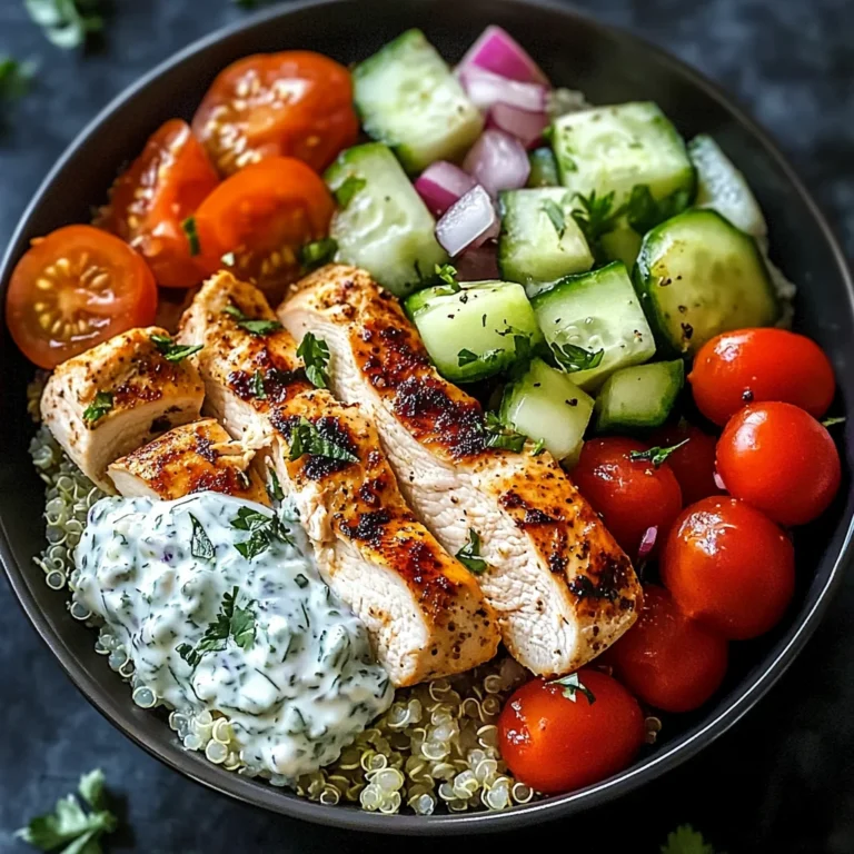 Chicken Tzatziki Bowls