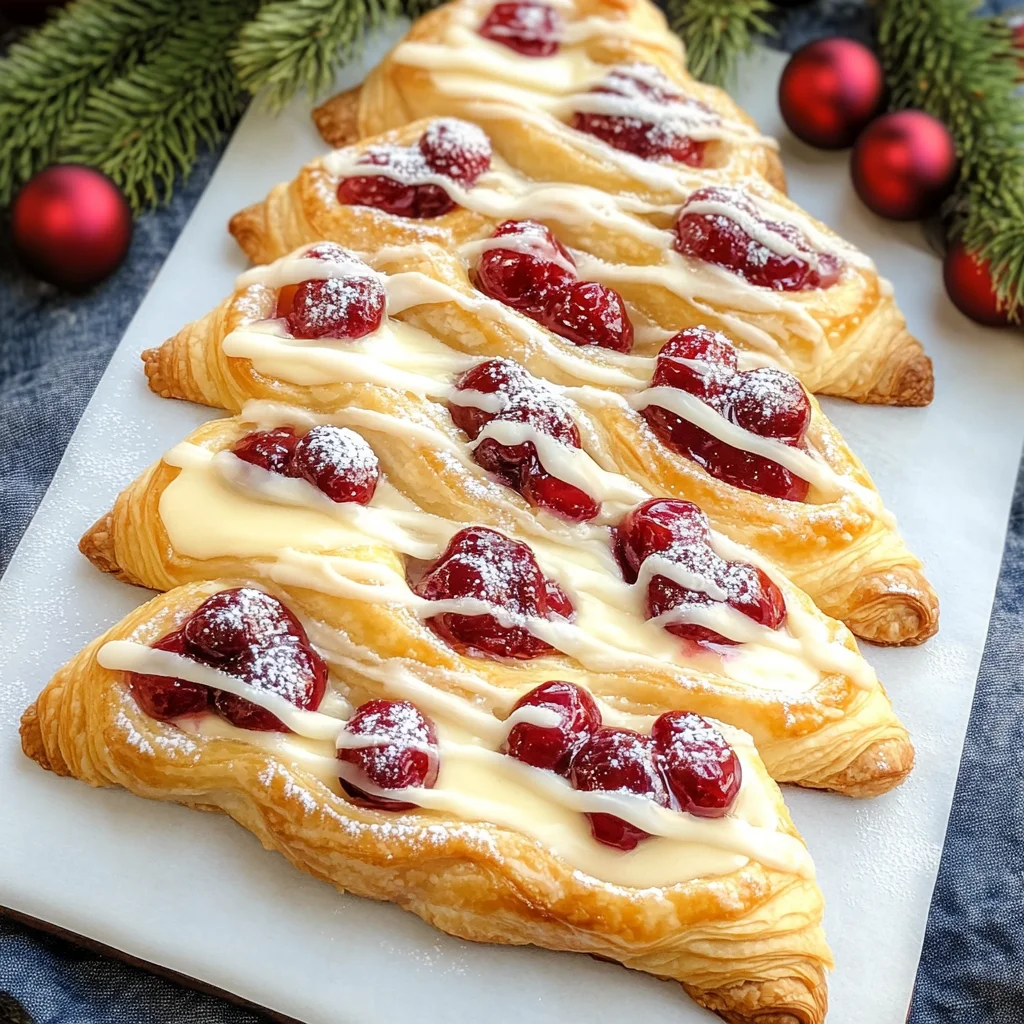 Christmas Tree Cream Cheese Danish