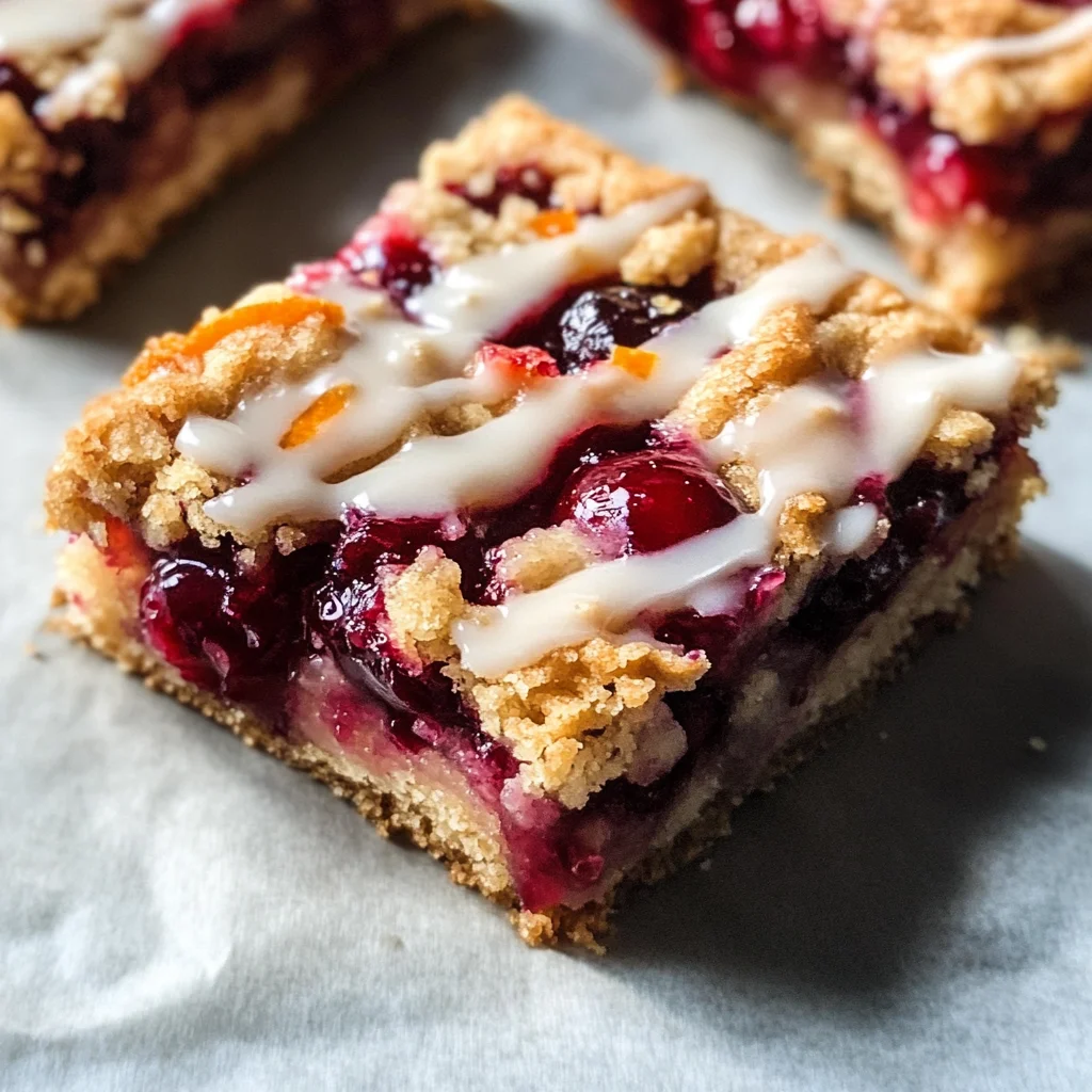 Cranberry Crumble Bars Recipe