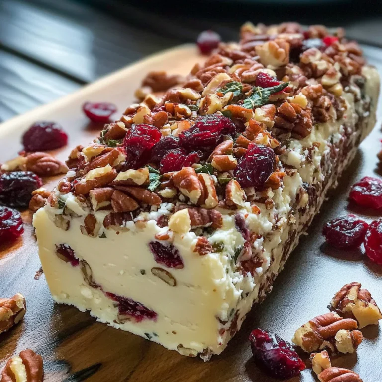Cranberry Pecan Cheese Log