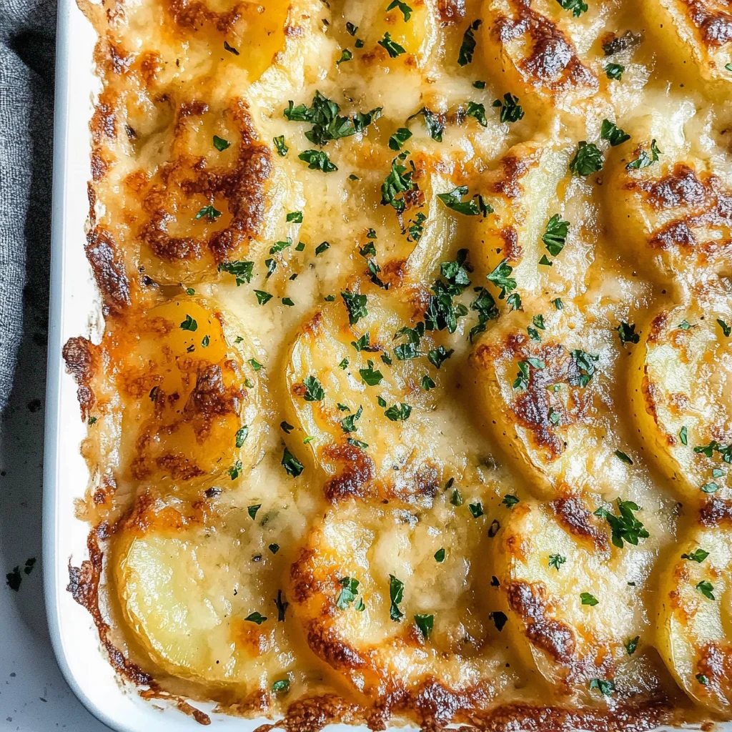 Dad’s Creamy & Cheesy Au Gratin Potatoes