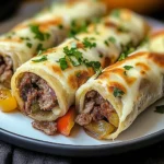 Delicious Keto Philly Cheesesteak Roll Ups