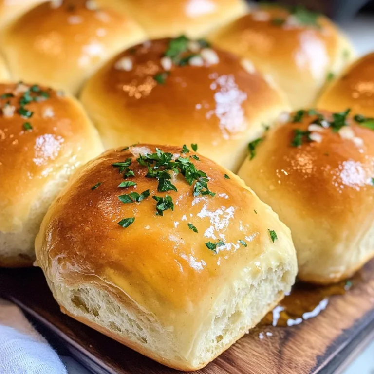 Easy Garlic Butter Dinner Rolls