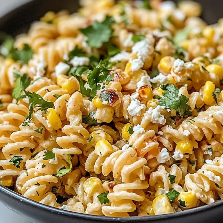 Easy Mexican Street Corn Pasta Salad