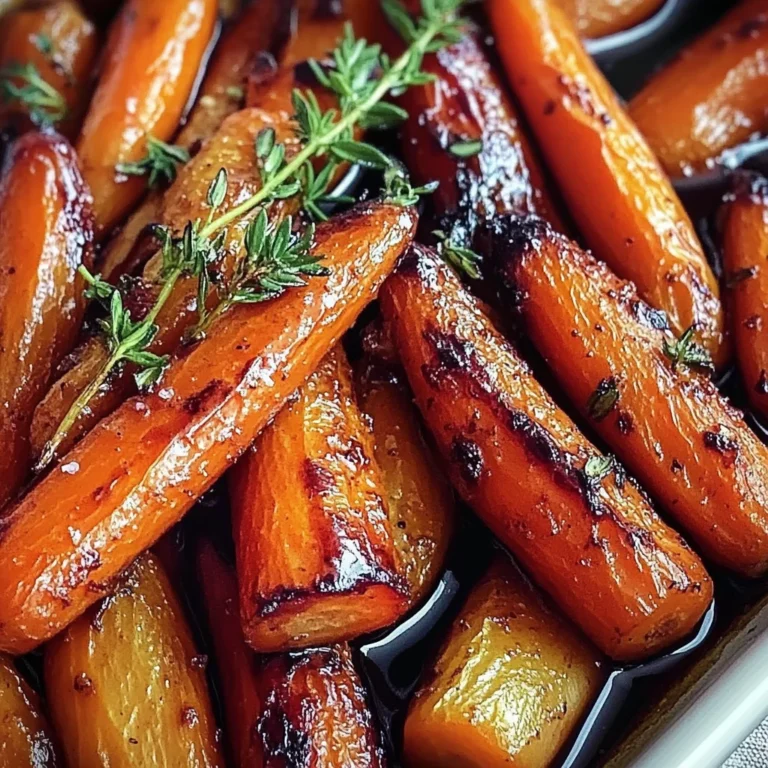 Honey Balsamic Roasted Carrots