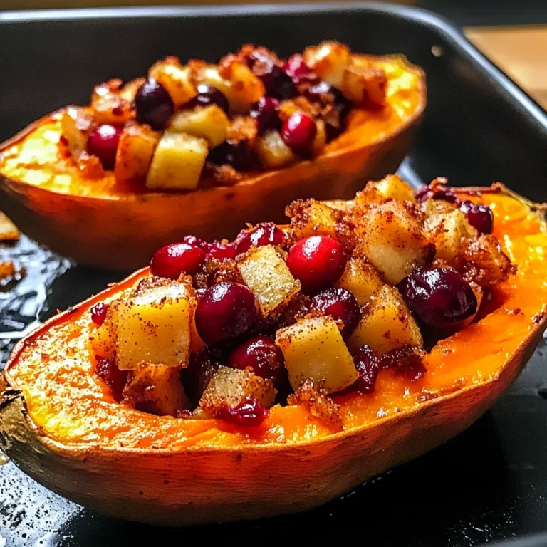 Indulge in Cranberry Apple Twice-Baked Sweet Potatoes This Fall!