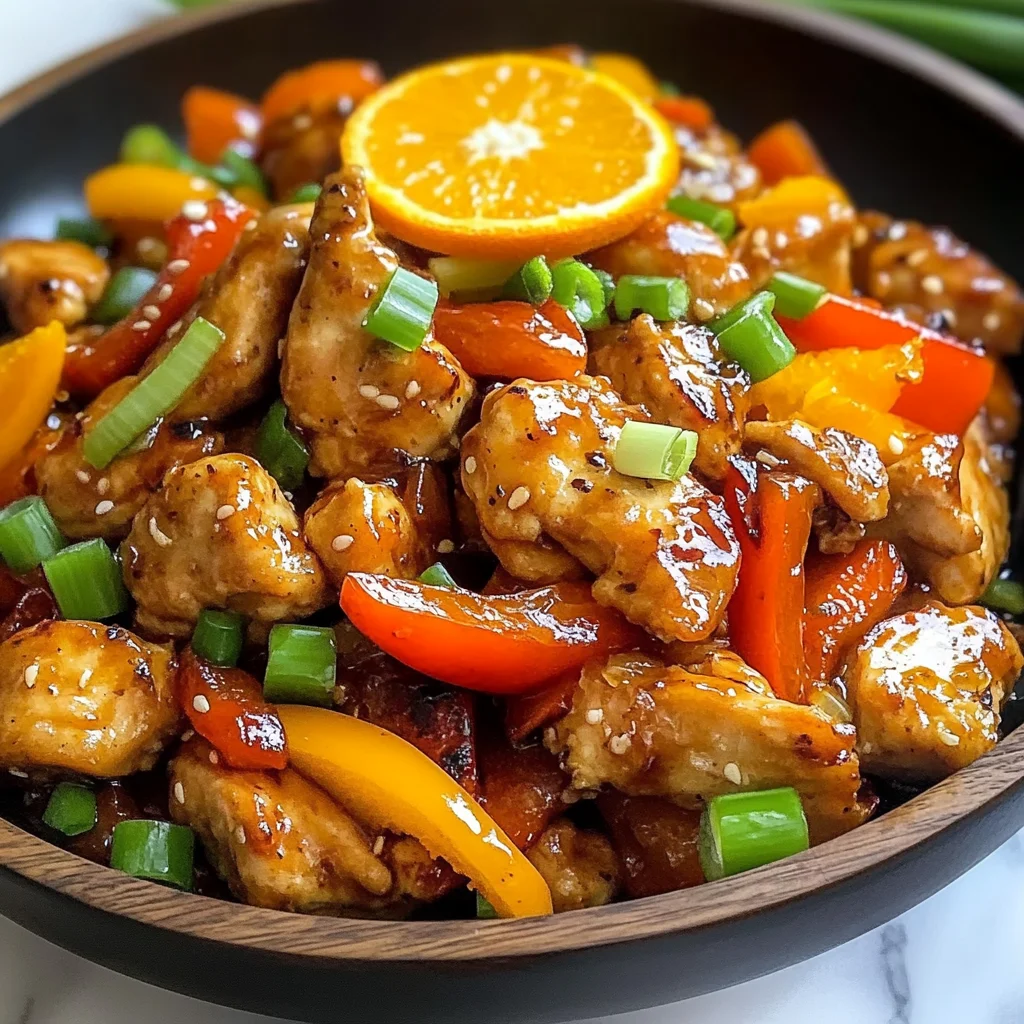 Juicy Blackstone Orange Chicken