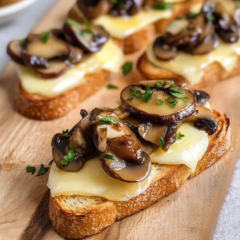 Mushroom & Brie Crostini