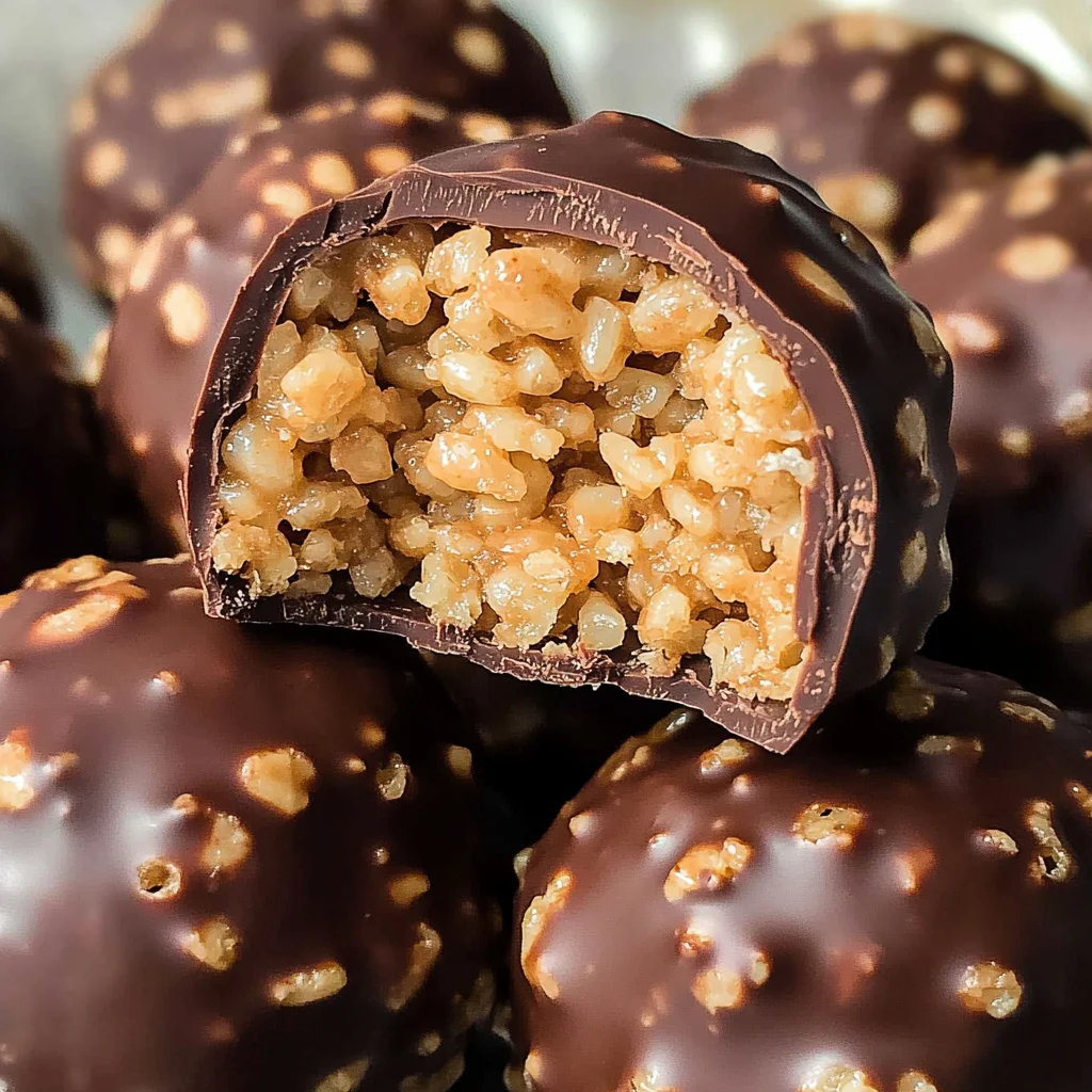 Peanut Butter Balls with Rice Krispies