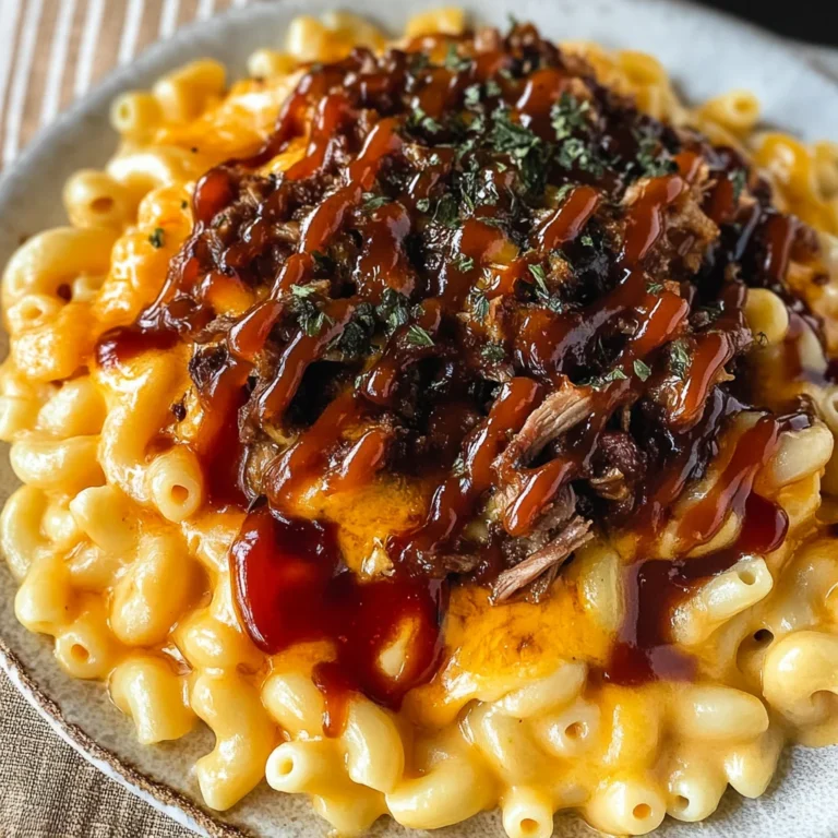 Pulled beef Mac and Cheese