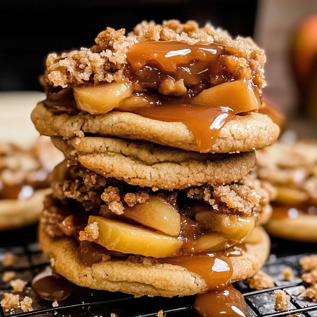Salted Caramel Apple Pie Cookies