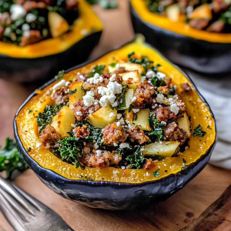 Sausage-Stuffed Acorn Squash