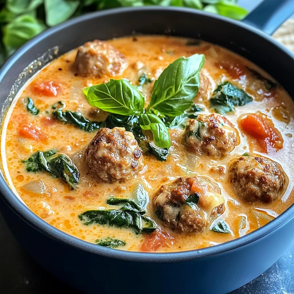 Savor the Comfort: Creamy Italian Meatball Soup to Warm Your Soul