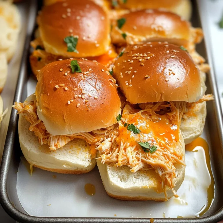 Spicy Buffalo Chicken Sliders