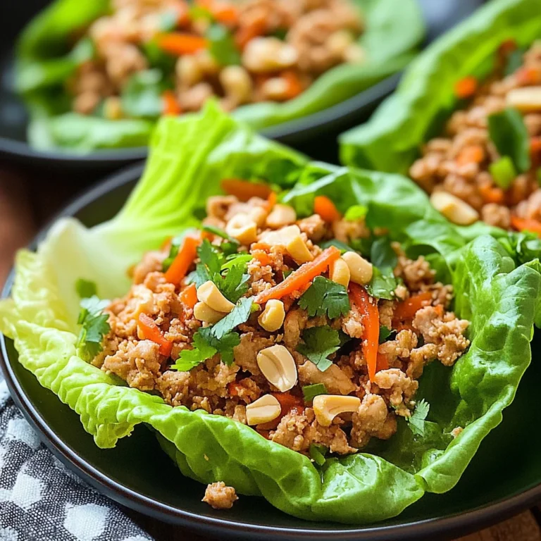 Thai Chicken Lettuce Wraps