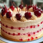 Vintage Maraschino Cherry Cake