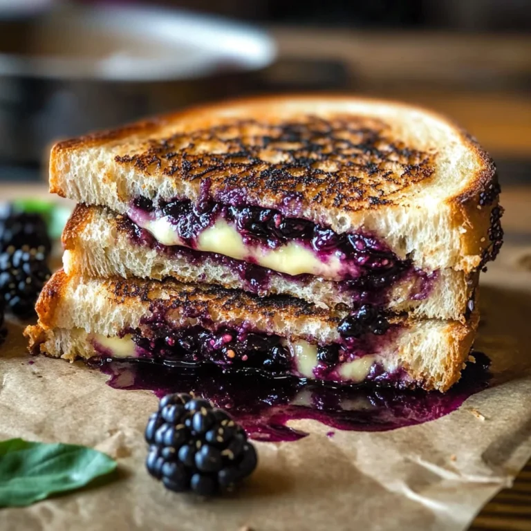 Balsamic Blackberry Brie Grilled Cheese