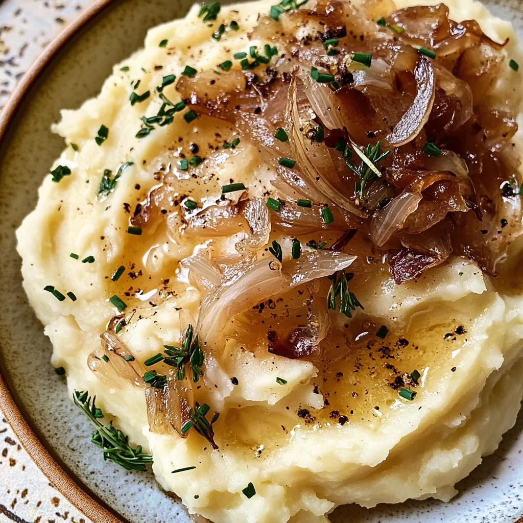 Best Ever Caramelized Onion Mashed Potatoes