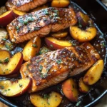 Bourbon Peach Roasted Salmon