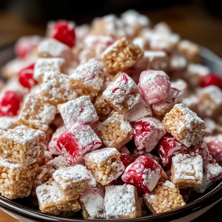 Cherry Cheesecake Puppy Chow