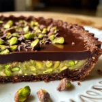 Chocolate Pistachio Ganache Tart Recipe