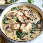 Comforting Rotisserie Chicken and Mushroom Soup