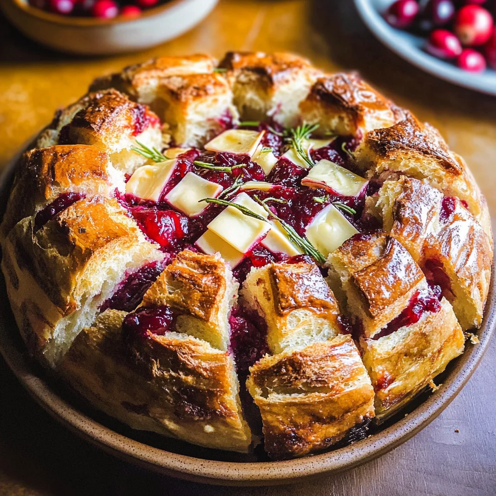 Cranberry Brie Pull-Apart Bread