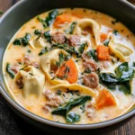 Creamy Sausage Tortellini Soup