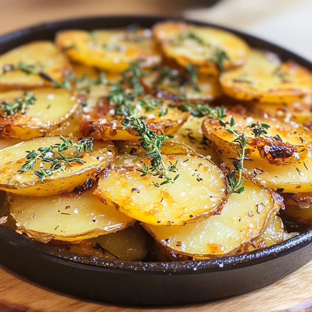 Crispy Balsamic-Thyme Potato Torte