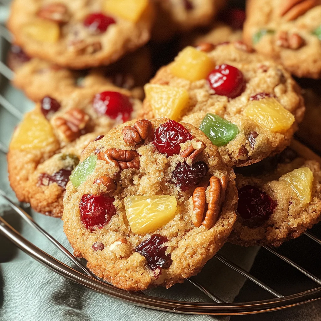 Easy Christmas Fruitcake Cookies Recipe